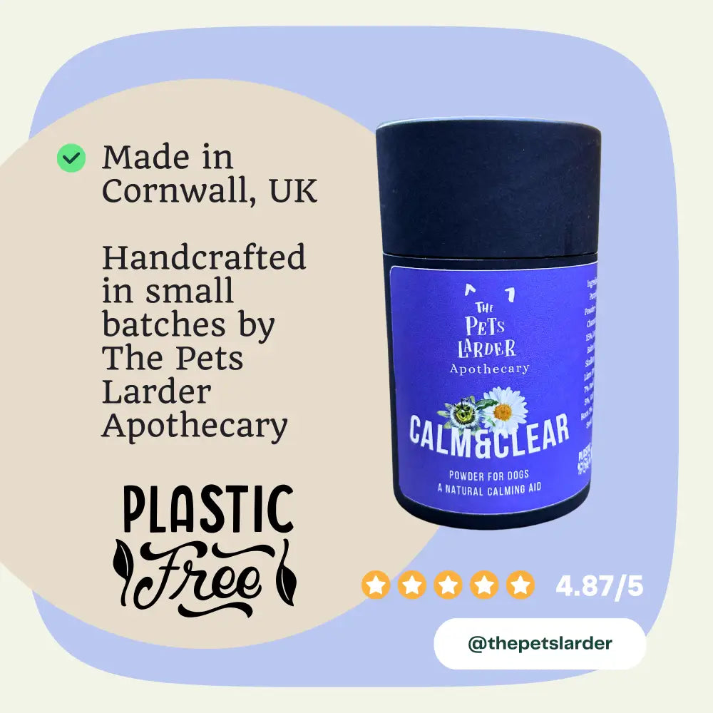 Calm & Clear – Natural Herbal Calming Supplement for Dogs - Dog Supplements