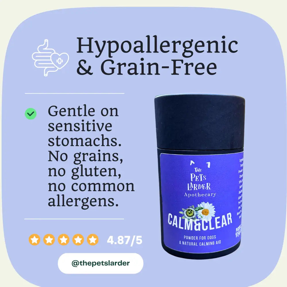 Calm & Clear – Natural Herbal Calming Supplement for Dogs - Dog Supplements